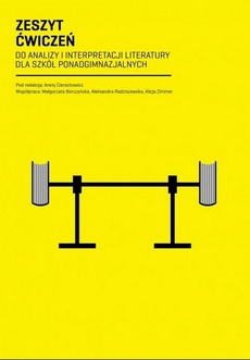 The cover of the book titled: Zeszyt Ćwiczeń do analizy i interpretacji literatury dla szkół ponadgimnazjalnych