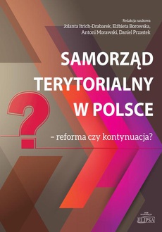 Обложка книги под заглавием:Samorząd terytorialny w Polsce reforma czy kontynuacja?