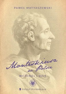 The cover of the book titled: Monteskiusz w Polsce