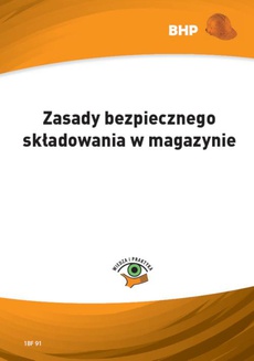 The cover of the book titled: Zasady bezpiecznego składowania w magazynie