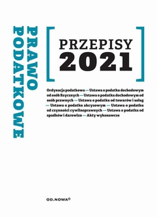 Okładka książki o tytule: Przepisy 2021. Prawo podatkowe lipiec 2021