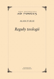 Обложка книги под заглавием:Reguły teologii