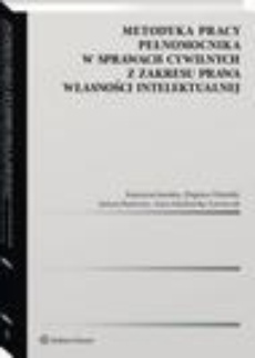 The cover of the book titled: Metodyka pracy pełnomocnika w sprawach cywilnych z zakresu prawa własności intelektualnej