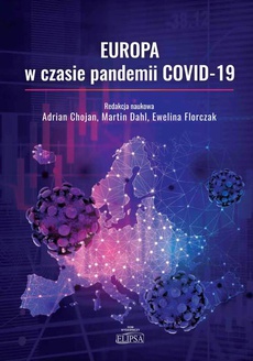 The cover of the book titled: Europa w czasie pandemii COVID-19