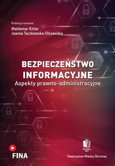 The cover of the book titled: Bezpieczeństwo informacyjne. Aspekty prawno-administracyjne