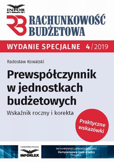 The cover of the book titled: Prewspółczynnik w jednostkach budżetowych