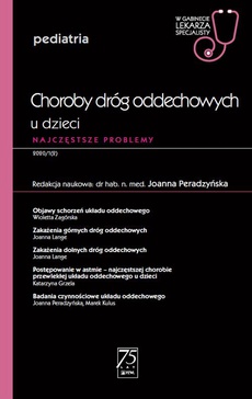 The cover of the book titled: W gabinecie lekarza specjalisty. Pediatria. Choroby dróg oddechowych u dzieci