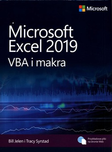 The cover of the book titled: Microsoft Excel 2019: VBA i makra