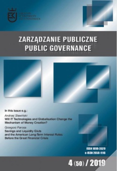 The cover of the book titled: Zarządzanie Publiczne nr 4(50)/2019