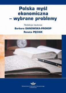 Okładka książki o tytule: Polska myśl ekonomiczna – wybrane problemy