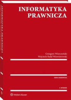 Обкладинка книги з назвою:Informatyka prawnicza