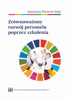 The cover of the book titled: Zrównoważony rozwój personelu poprzez szkolenia