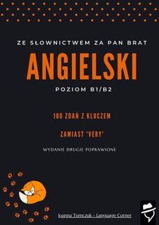 The cover of the book titled: Ze słownictwem za pan brat: Zamiast 'very' cz.1