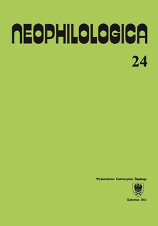 The cover of the book titled: Neophilologica. Vol. 24: Études sémantico-syntaxiques des langues romanes