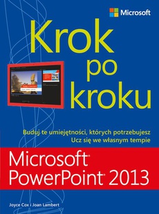 The cover of the book titled: Microsoft PowerPoint 2013 Krok po kroku