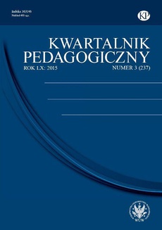 The cover of the book titled: Kwartalnik Pedagogiczny 2015/3 (237)