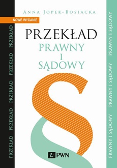 The cover of the book titled: Przekład prawny i sądowy