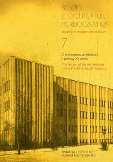 Обложка книги под заглавием:Studia z Architektury Nowoczesnej, t. 7