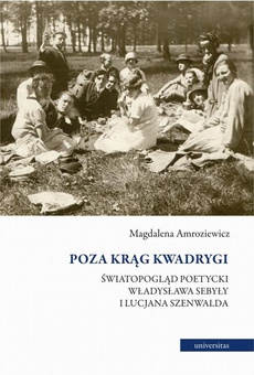 Обложка книги под заглавием:Poza krąg Kwadrygi