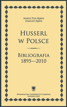 Обложка книги под заглавием:Husserl w Polsce