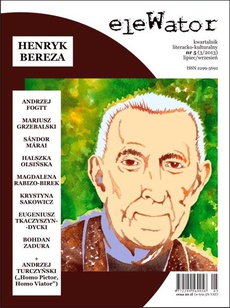 Okładka książki o tytule: eleWator 5 (3/2013) - Henryk Bereza