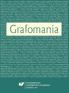 The cover of the book titled: Grafomania