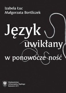 The cover of the book titled: Język uwikłany w ponowoczesność