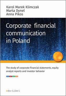 The cover of the book titled: Corporate financial communication in Poland