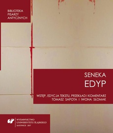The cover of the book titled: Lucius Annaeus Seneca: "Edyp. Oedipus"
