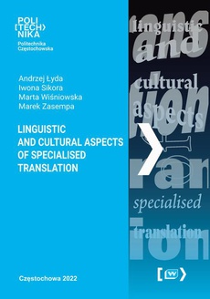 Okładka książki o tytule: Linguistic and Cultural Aspects of Specialised Translation