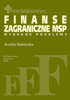 The cover of the book titled: Finanse zagraniczne MSP