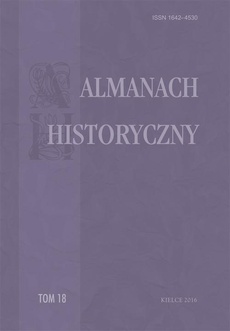 The cover of the book titled: Almanach Historyczny, t. 18