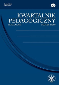 The cover of the book titled: Kwartalnik Pedagogiczny 2015/1 (235)