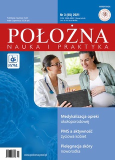 The cover of the book titled: Położna. Nauka i Praktyka 3/2021