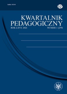 The cover of the book titled: Kwartalnik Pedagogiczny 2021/1 (259)