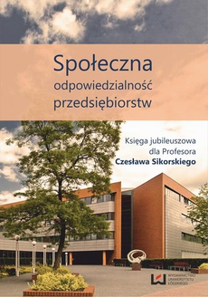 The cover of the book titled: Społeczna odpowiedzialność przedsiębiorstw