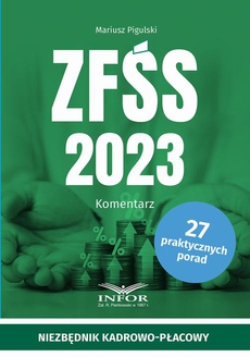 The cover of the book titled: ZFŚS 2023 komentarz