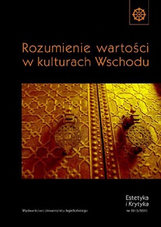 The cover of the book titled: Rozumienie wartości w kulturach Wschodu. Szkice