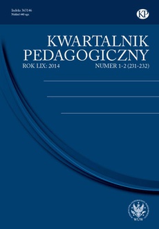 Okładka książki o tytule: Kwartalnik Pedagogiczny 2014/1-2 (231-232)