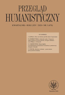 Okładka książki o tytule: Przegląd Humanistyczny 2020/3 (470)