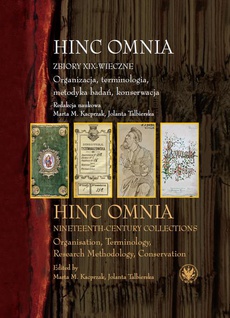 The cover of the book titled: Hinc Omnia. Zbiory XIX-wieczne