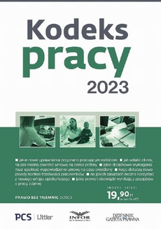 The cover of the book titled: Kodeks pracy 2023