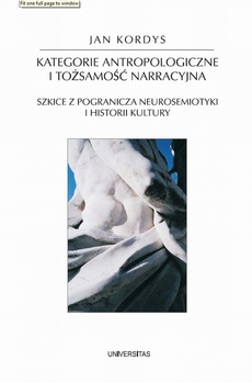 Okładka książki o tytule: Kategorie antropologiczne i tożsamość narracyjna. Szkice z pogranicza neurosemiotyki i historii kultury