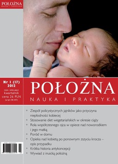 The cover of the book titled: Położna - nauka i praktyka nr 1(2012)