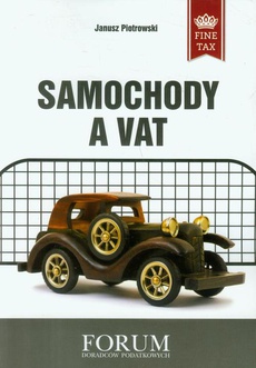 The cover of the book titled: Samochody a VAT
