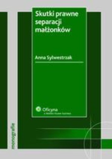 The cover of the book titled: Skutki prawne separacji małżonków