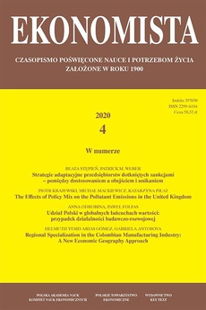 The cover of the book titled: Ekonomista 2020 nr 4