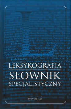 Обложка книги под заглавием:Leksykografia - słownik specjalistyczny