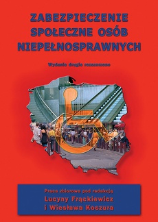 The cover of the book titled: Zabezpieczenie społeczne osób niepełnosprawnych