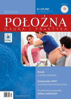 The cover of the book titled: Położna. Nauka i Praktyka 1/2022